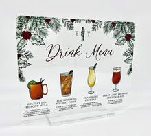 Load image into Gallery viewer, Hand Illustrated Acrylic Bar Menus