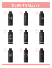 Load image into Gallery viewer, Luxe Matt Finish 500ml Personalized Water Bottles