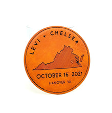 Load image into Gallery viewer, Leather Coaster Set