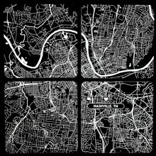 Load image into Gallery viewer, 'Your City' Map Engraved Acrylic Coaster Set