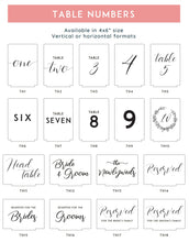 Load image into Gallery viewer, Acrylic Event Signage - Table Numbers