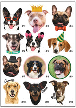 Load image into Gallery viewer, 'Custom Design' Premium Edible Icing Drink & Cocktail Toppers (48 ct) Now With Our Proprietary EZ-Peel Application Slips