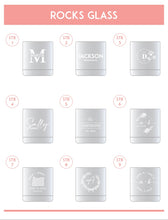 Load image into Gallery viewer, Engraved Whiskey / Rocks / Low Ball Glass