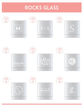 Load image into Gallery viewer, Engraved Whiskey / Rocks / Low Ball Glass