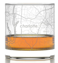 Load image into Gallery viewer, 'Your City' Map Engraved Whiskey / Low Ball Glass