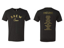 Load image into Gallery viewer, Brew Crew Short Sleeve Unisex Vintage Black Tshirt
