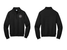 Load image into Gallery viewer, 1/4 Zip Pullover w B&amp;B circle logo
