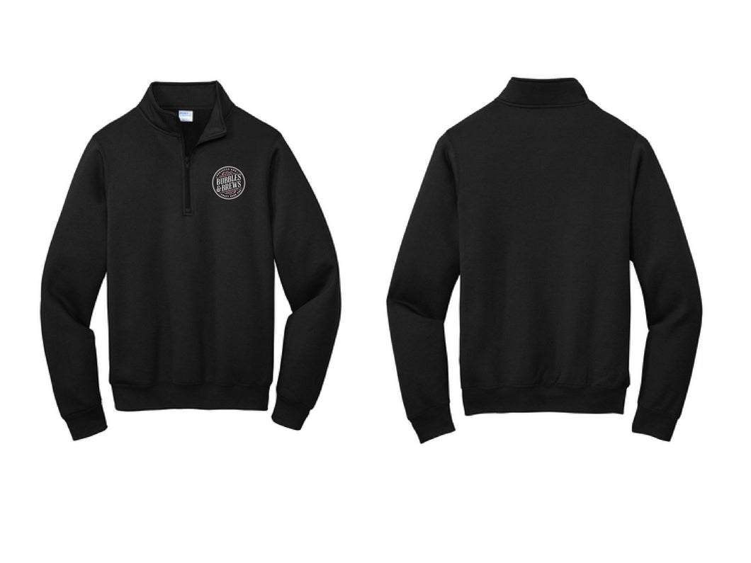 1/4 Zip Pullover w B&B circle logo