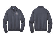 Load image into Gallery viewer, 1/4 Zip Pullover w B&amp;B circle logo
