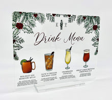 Load image into Gallery viewer, Hand Illustrated Acrylic Bar Menus
