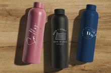 Load image into Gallery viewer, Luxe Matt Finish 500ml Personalized Water Bottles
