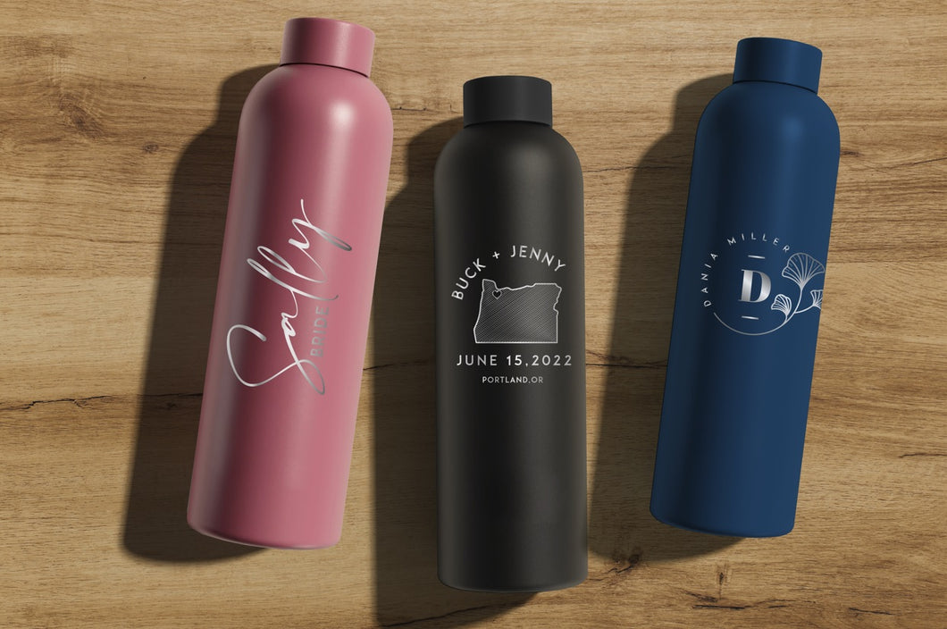 Luxe Matt Finish 500ml Personalized Water Bottles