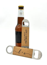 Load image into Gallery viewer, Personalized  Bottle Openers - Silicone Sleeve and Cork Options
