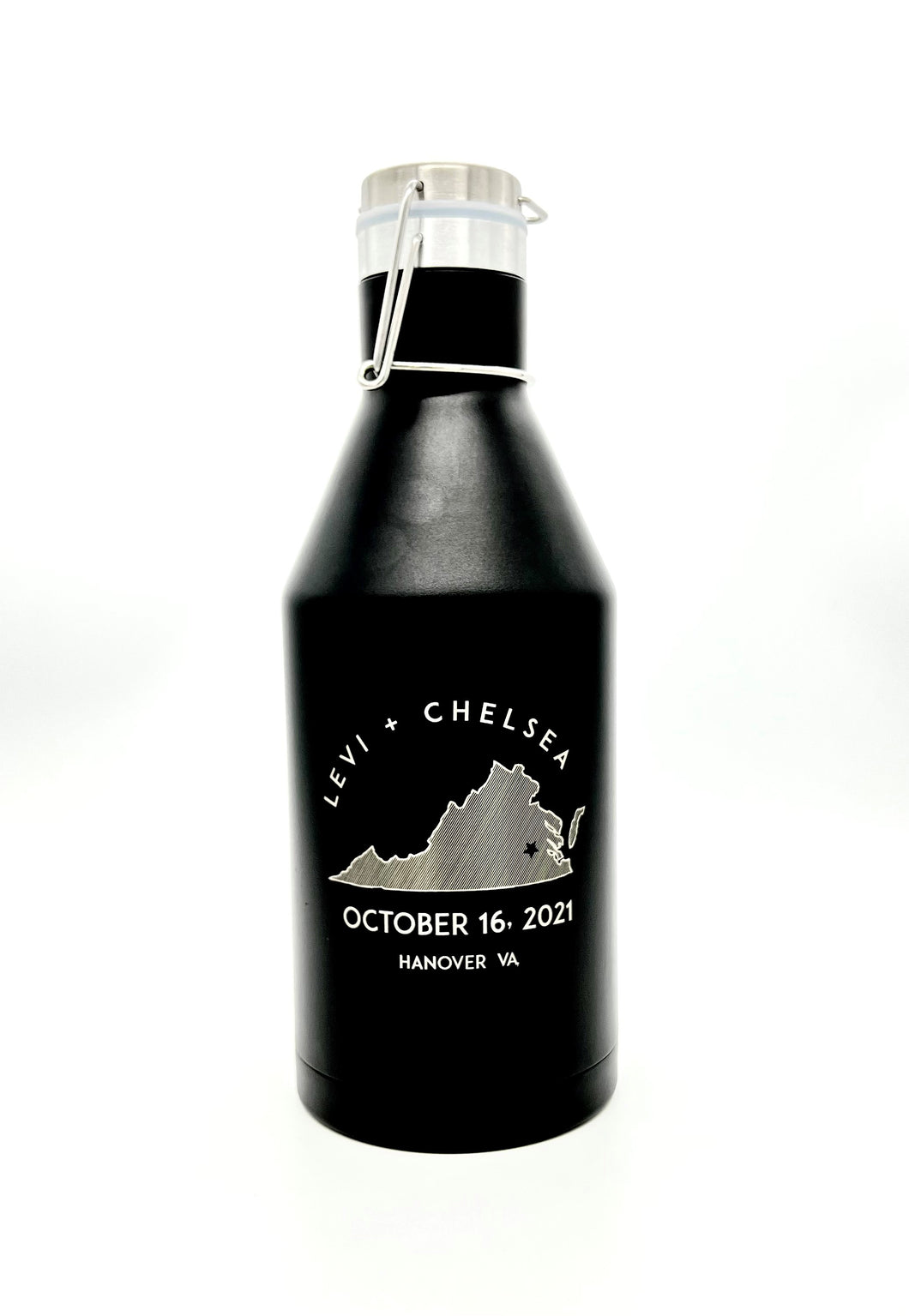 Double-Walled 64oz Stainless Steel Engraved Growlers