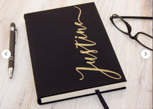 Load image into Gallery viewer, Personalized Notebook / Journal with Hardcover &amp; Lined Pages
