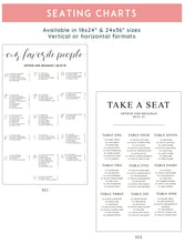 Load image into Gallery viewer, Seating Charts - Beautiful Acrylic Event Signs
