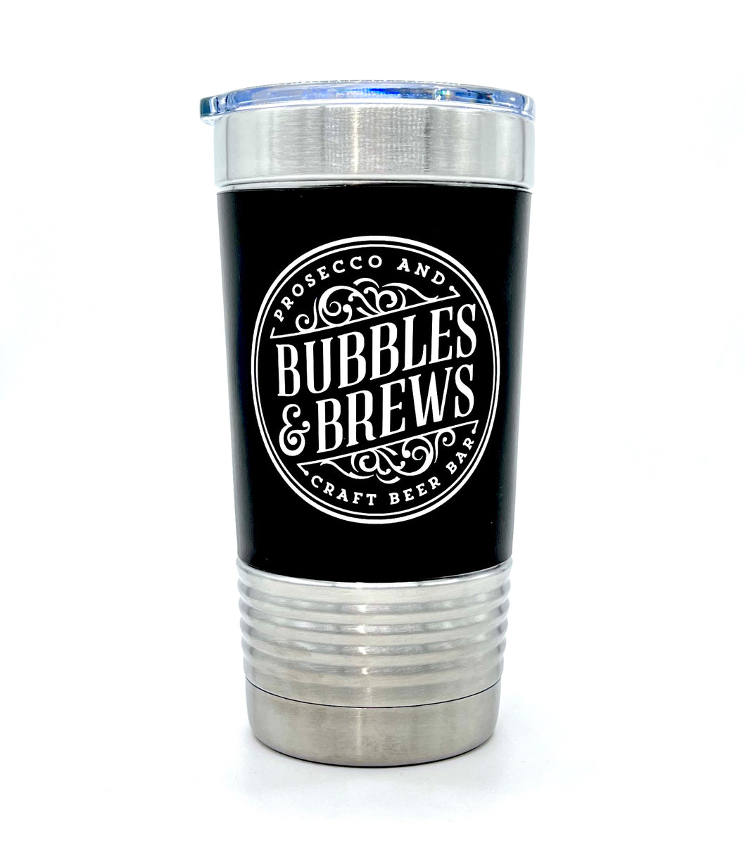 20 oz. Engraved Tumblers with Silicone Grip and Clear Lid